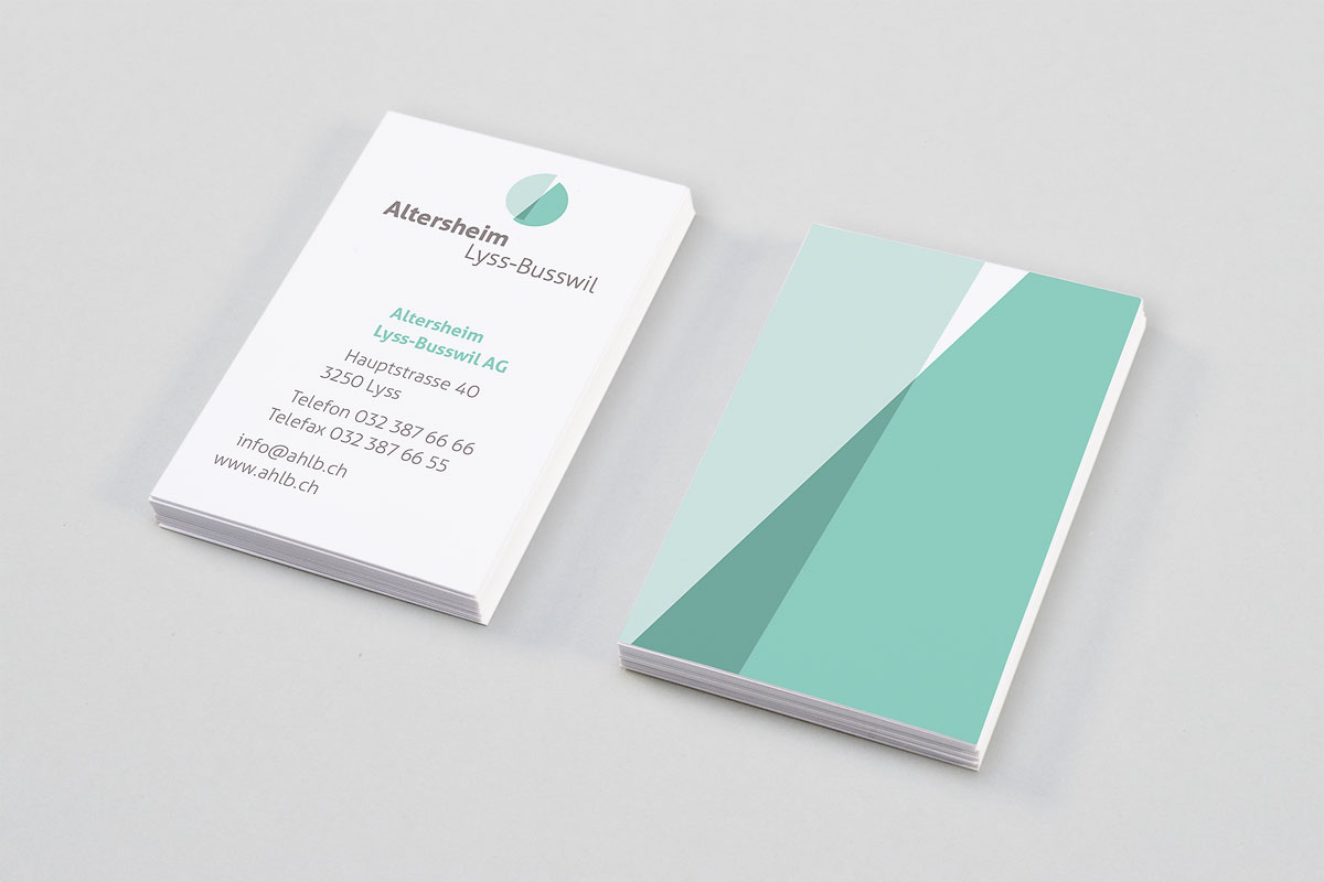 Altersheim Lyss-Busswil, Corporate Design, Visitenkarte