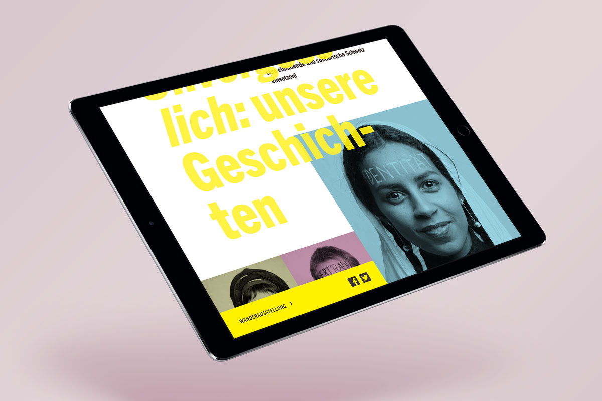Amnesty International, Ausstellung «Unsere Geschichten», Website