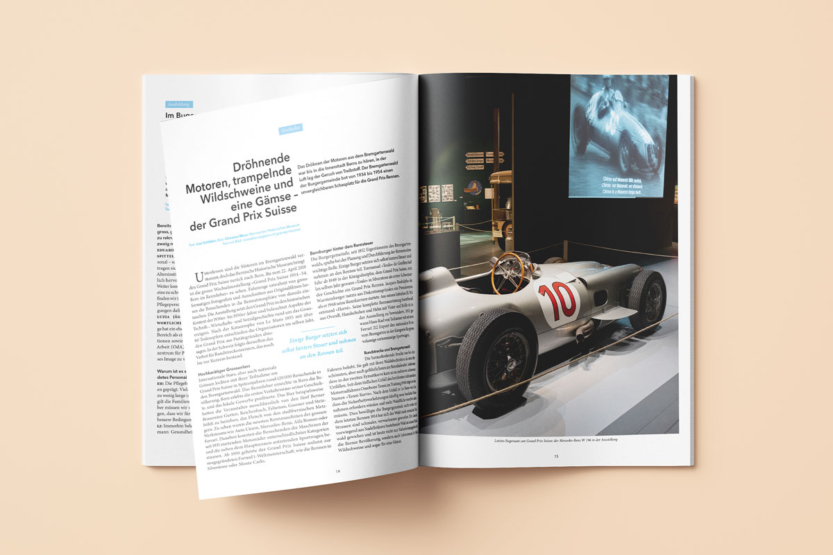 Burgergemeinde Bern, Magazin «Medaillon», Innenseiten