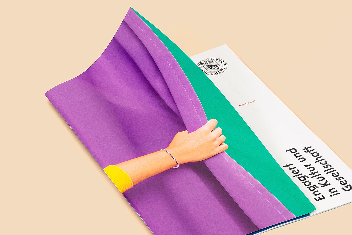 Burgergemeinde Bern, Imagebroschüre «Rundgang», Titelseite