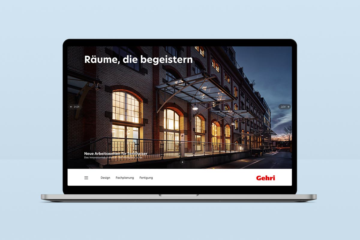 Gehri AG, Website
